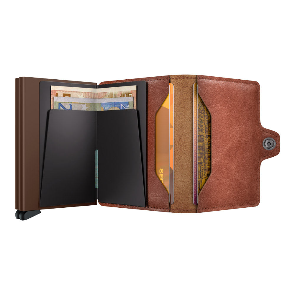 ארנק SECRID כרטיסים נשלפים Twinwallet Vintage Cognac-Brown