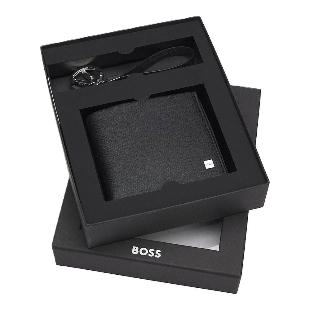 סט יוקרתי BOSS הכולל ארנק ומחזיק מפתחות 50558775