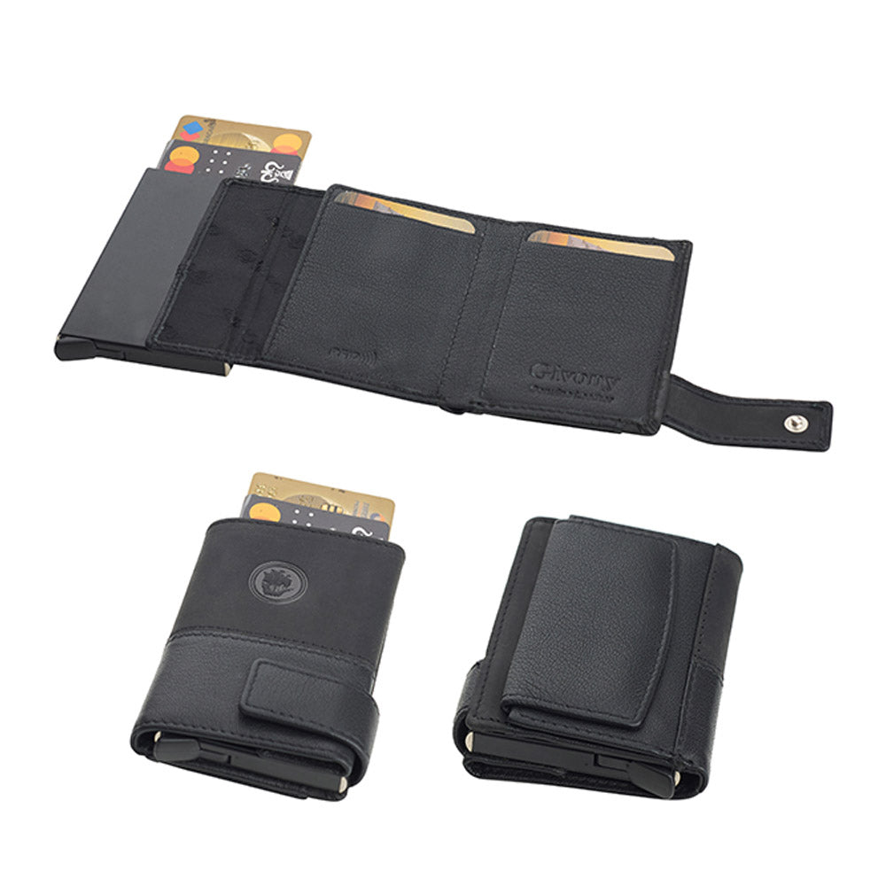 ארנק בטיחות RFID + NFC שולף כרטיסי אשראי