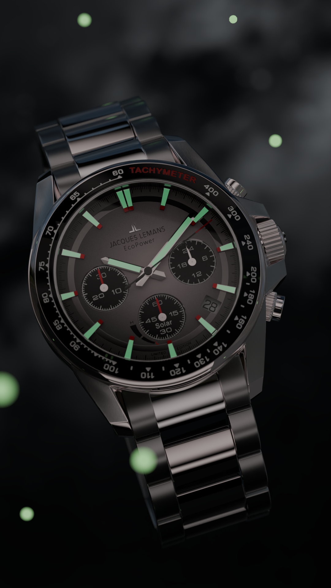 שעון יד לגבר JACQUES LEMANS ANNIVERSARY ECO POWER LIMITED EDITION 50-1A