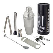 ערכת ברמן סופר פרימיום COCKTAIL SHAKER מעוצבת ואיכותית הכוללת 8 חלקים
