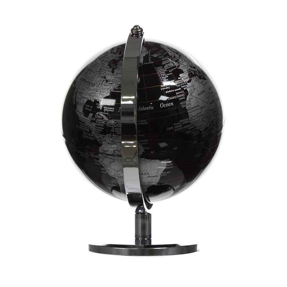 גלובוס מעוצב בצבע שחור 13 ס"מ
