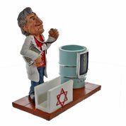 מעמד קריקטורה לעטים וכרטיסים - רופא