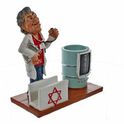 מעמד קריקטורה לעטים וכרטיסים - רופא
