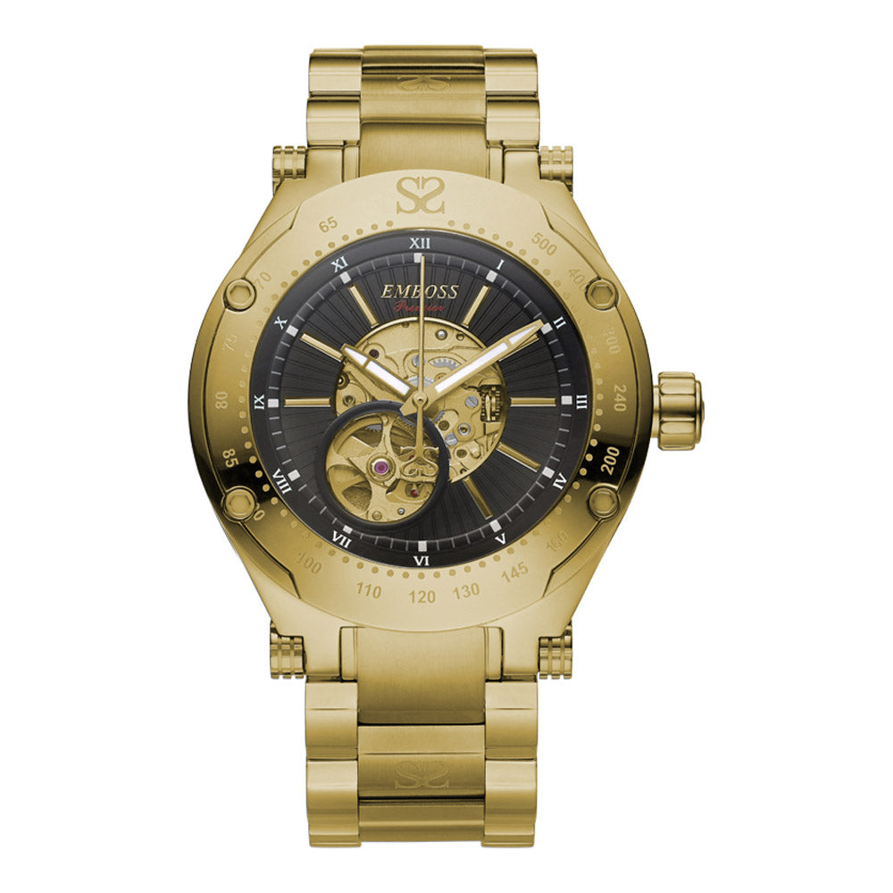 שעון יד לגבר EMBOSS Premier Skeleton EMPRSKYGYMY000