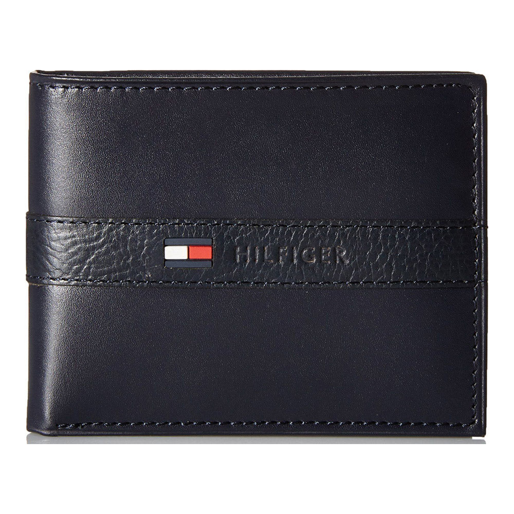 ארנק טומי מעור כחול כהה שמתפצל ל-"ארנק סופ"ש"
